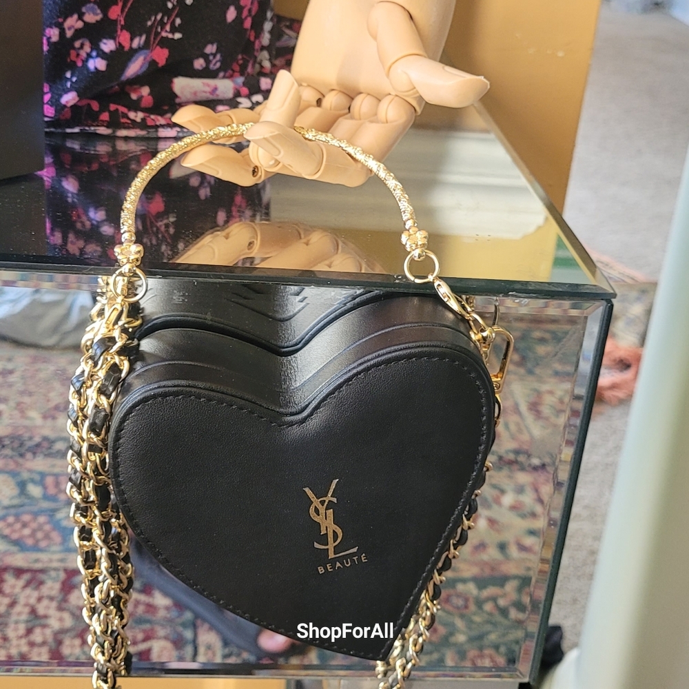 Yves Saint Laurent Black Heart-Shaped case / bag - Picture 16 of 16